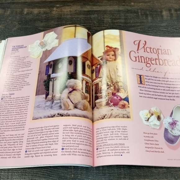 Michaels Arts & Crafts Vintage Magazine Christmas Crafts Quilt Aprons Teddy Bear - Picture 2 of 8